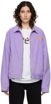 推荐SSENSE Exclusive Purple Painted Mascot Jacket商品