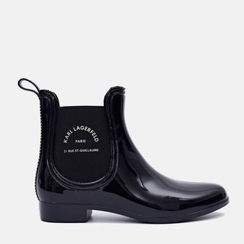 推荐KARL LAGERFELD Women's Kalosh II Maison Karl Short Wellies - Black商品