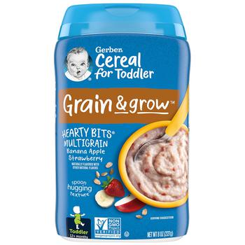 嘉宝北京, Gerber | Hearty Bits Multigrain Banana Apple Strawberry Baby Cereal Banana Apple Strawberry商品图片 独家减免邮费