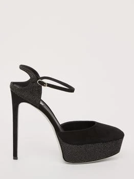 Rene Caovilla | René Caovilla Selena Embellished Ankle Strap Pumps 4折