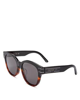 Dior | DIOR DiorSignature B6F Round  Sunglasses, 55mm商品图片,额外9.5折, 额外九五折