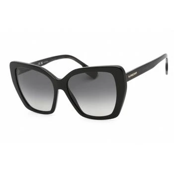 推荐Burberry Women's Sunglasses - Full Rim Black Plastic Cat Eye Frame | 0BE4366F 3980T3商品