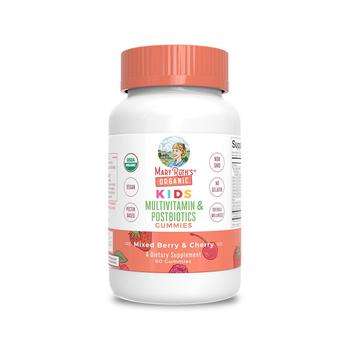 商品MaryRuth Organics | Kids Multivitamin & Postbiotics Gummies, Mixed Berry & Cherry, Org, 60 ct,商家Macy's,价格¥191图片