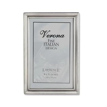 Lawrence Frames | Antique Pewter Picture Frame - Bead Border Design - 4" x 6",商家Macy's,价格¥158