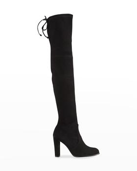 stuart weitzman 靴是什么牌子, Stuart Weitzman | Highland Suede Over-the-Knee Boots商品图片 