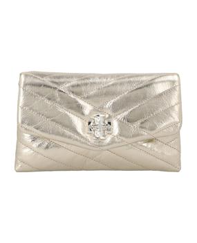 tory burch kira链条包, Tory Burch | 'kira Chevron Metallic  Wallet On Chain商品图片 9折