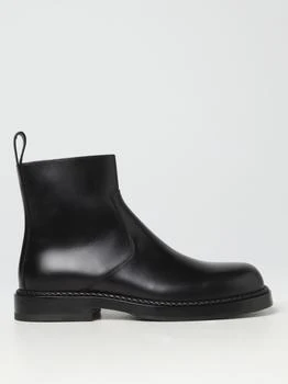 推荐Bottega Veneta Strut leather ankle boots with zip商品