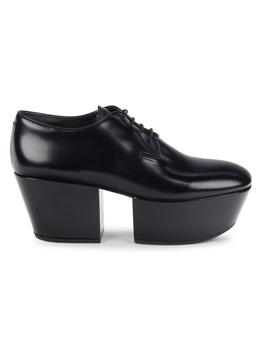 prada derby, Prada | Women's Leather Heeled Derbys商品图片 5.4折×额外8折, 额外八折