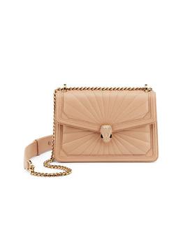 加拿大bvlgari包, BVLGARI | Serpenti Sunshine Quilted Leather Crossbody Bag商品图片 