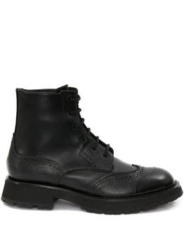 推荐ALEXANDER MCQUEEN - Leather Ankle Boot商品