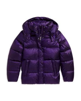Ralph Lauren | Girls' Metallic Down Hooded Jacket - Big Kid,商家Bloomingdale's,价格¥1179