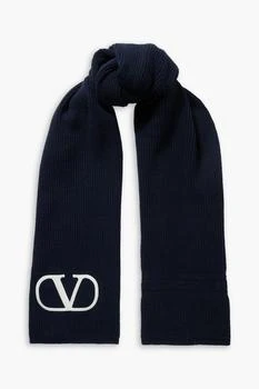 推荐VLOGO embroidered wool scarf商品