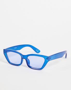 ASOS | ASOS DESIGN cat eye sunglasses in blue  - MBLUE商品图片,5折×额外9.5折, 额外九五折