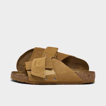 商品Birkenstock | Birkenstock Kyoto Suede Embossed Slide Sandals,商家JD Sports,价格¥1147图片