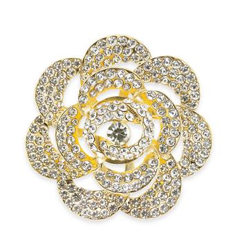 商品Gold-Tone Crystal Flower Pin, Created for Macy's图片