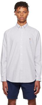 推荐White & Gray Cotton Shirt商品