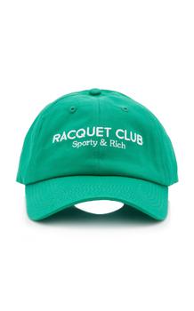 推荐Sporty & Rich - Women's Racquet Club Baseball Hat - Green - OS - Moda Operandi商品
