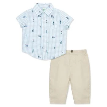 Little Me | Baby Boys Golf Shirt and Pants Set 独家减免邮费