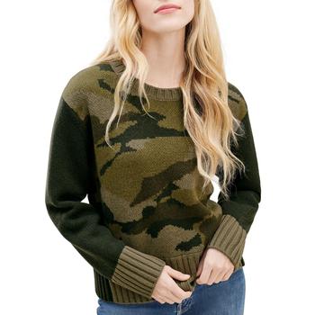 推荐Splendid Womens Mally Ribbed Trim Pullover Sweater商品