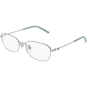 推荐Gucci Women's Eyeglasses - Gold Rectangular Full-Rim Metal Frame | GUCCI GG0444O 2商品