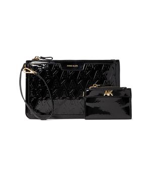 Anne Klein | Patent Embossed Logo Card Case and Pouch Set商品图片,5.5折