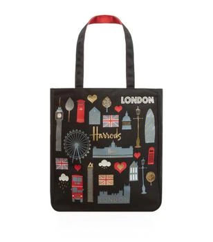 Harrods | London Glitter Tote Bag 