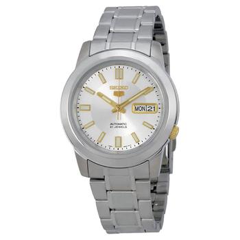 精工男表, Seiko | 5 Silver Stainless Steel Automatic Mens Watch SNKK09商品图片 3.8折