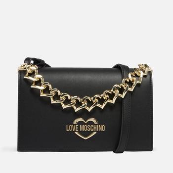 推荐Love Moschino Women's Chunky Chain Shoulder Bag - Black商品