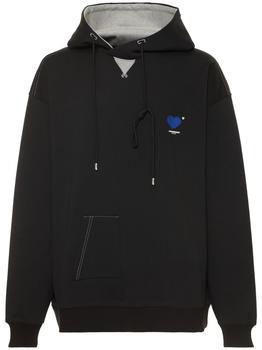 ader error直邮, ADER error | Logo Embroidery Cotton Hoodie商品图片 6.9折