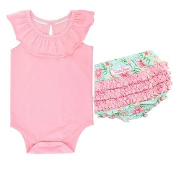 Rufflebutts | BABY GIRLS EMMA DIAPER COVER AND ONESIE WILDFLOWER SET,商家ELITE FINDS,价格¥355