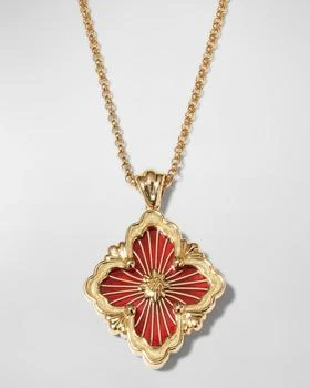 Buccellati | Opera Tulle Pendant Necklace with Big Motif Red and 18K Yellow Gold,商家Neiman Marcus,价格¥32127