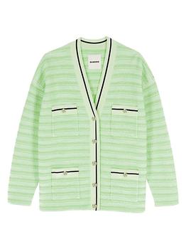 sandro开衫, Sandro | Aymar Striped Tweed Cardigan商品图片 4折