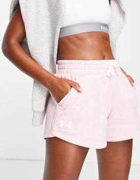 Under Armour | Under Armour Rival fleece shorts in dusty pink商品图片,