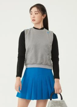 DESCENTE | 高尔夫系列女性拼接羽绒背心展现时尚魅力 DO32WFCV91-MLGG,商家Brilliant Fashion,价格¥1086