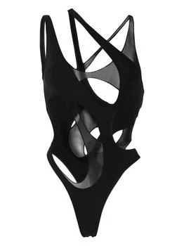 推荐Mugler Women Thick Lycra Cut-Out Swimwear商品