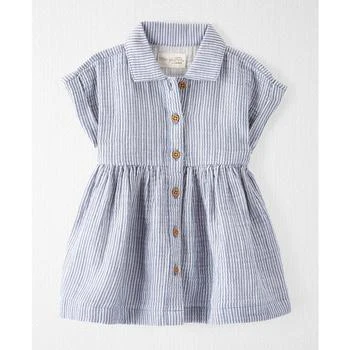 Carter's | Baby Girls Organic Cotton Button-Front Dress,商家Macy's,价格¥188