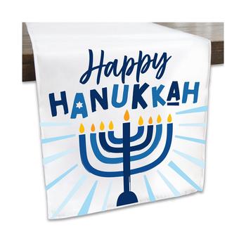 商品Hanukkah Menorah - Chanukah Holiday Party Dining Tabletop Decor - Cloth Table Runner - 13 x 70 inches图片