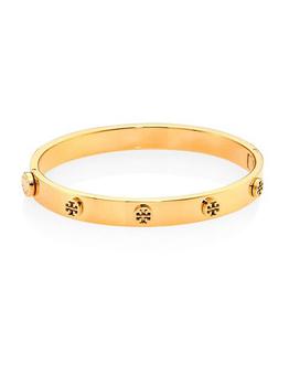 商品Goldtone Logo Stud Hinged Bangle Bracelet,商家Saks Fifth Avenue,价格¥1300图片