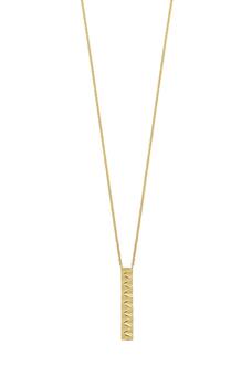 商品14K Gold Vertical Bar Pendant Necklace,商家Nordstrom Rack,价格¥2008图片