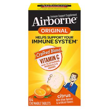Airborne | Chewables Citrus商品图片,第2件5折, 满$40享8.5折, 满折, 满免