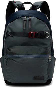 master-piece | Gray & Navy Potential DayPack Backpack,商家Ssense US,价格¥3615