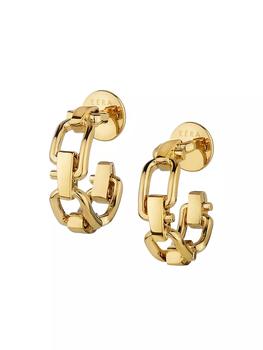 商品Reine 18K Yellow Gold Hoop Earrings图片
