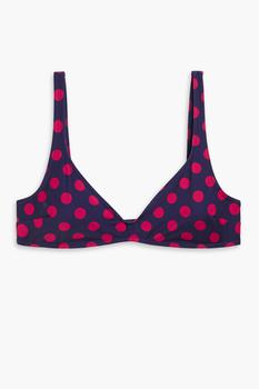 product Polka-dot triangle bikini top image