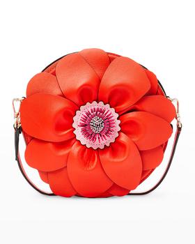 kate spade帆布包, Kate Spade | 3d flower round leather crossbody bag商品图片 