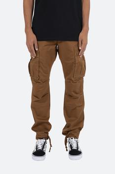 mnml排扣裤是什么牌子, MNML | Vintage Twill Cargo Pants - Brown商品图片 6.7折