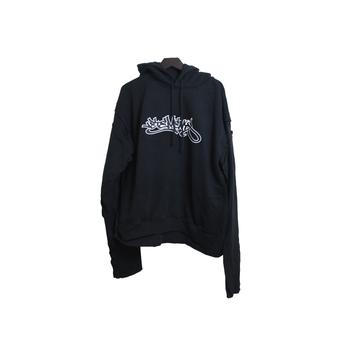 Vetements | Vetements Patched Long Sleeve Hoodie Hiphop Black商品图片,7.9折