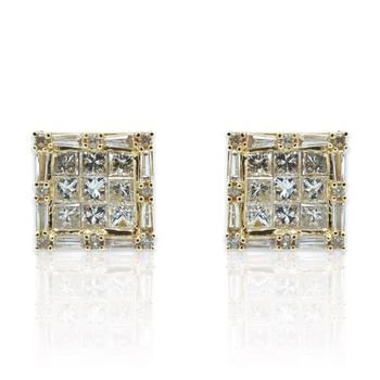 商品Tresorra | 18K Yellow Gold Diamond Stud Earrings,商家Jomashop,价格¥12835图片