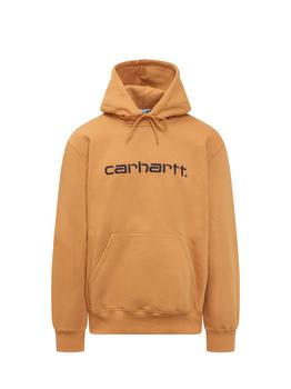 Carhartt | Carhartt WIP Logo Embroidered Long-Sleeved Hoodie商品图片,6.2折