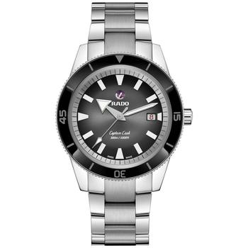 雷达手表精选, Rado | Captain Cook Men's Automatic Black Stainless Steel Bracelet Watch 42 mm商品图片 