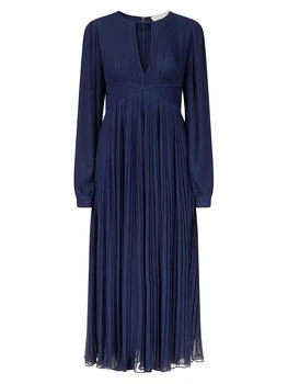 Michael Kors | Plissé-Pleated Midi-Dress 7折